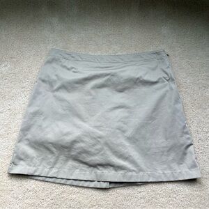 Lands' End Women's Tan Khaki Chino Skort - Size 16 - EUC - Cotton/Polyester